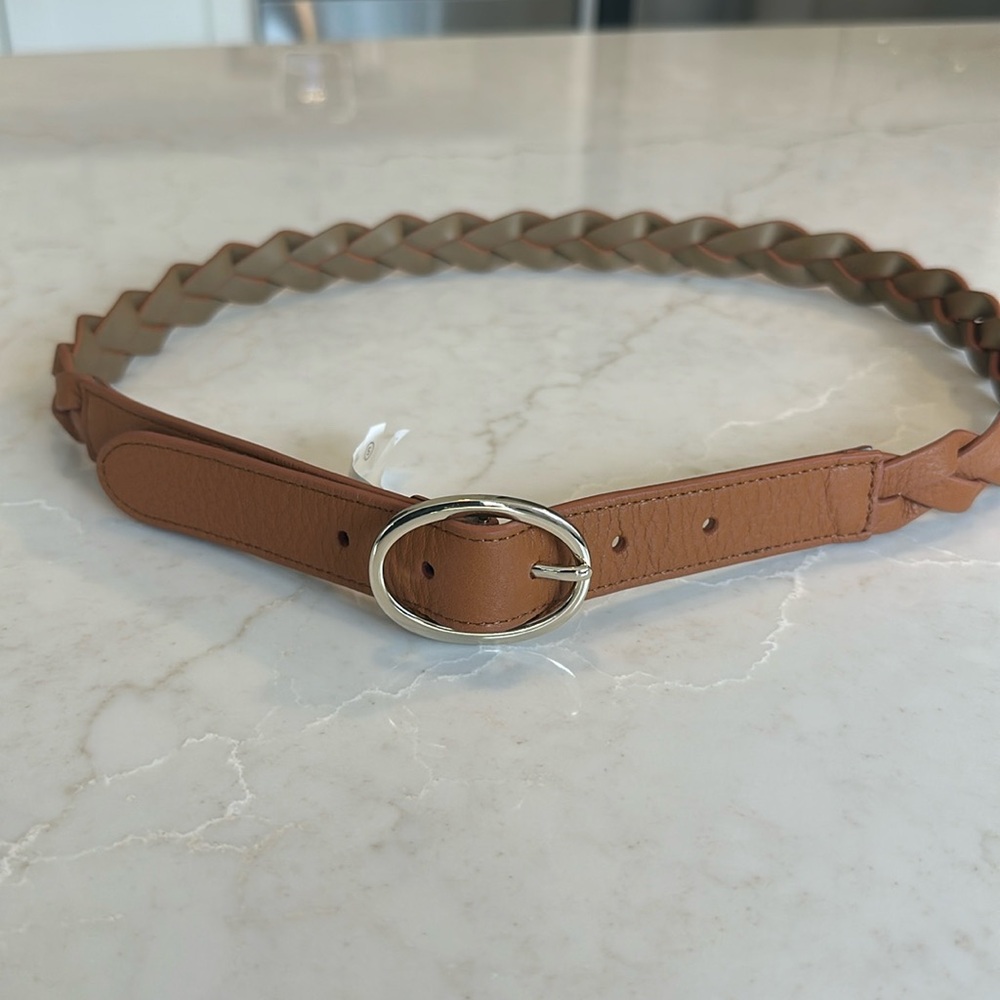 Talbots small tan Braided Belt